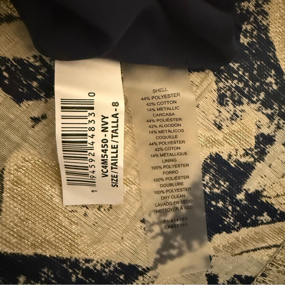 VINCE CAMUTO Jacquard Abstract Print Fit and Flare Mini Dress, NWT - Picture 14 of 14